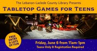 Teen Event: Tabletop Games