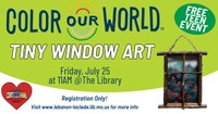 Teen Event: Tiny Window Art